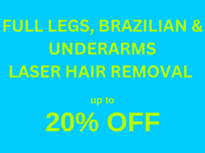 Laser Hair Removal - Full Leg, Brazilian & Underams