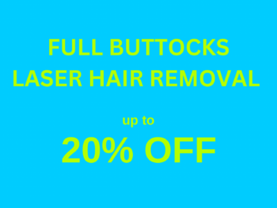 Laser Hair Removal - Full Buttocks